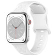 For Apple Watch 42mm / 41mm / 40mm / 38mm Kalebol 8-shaped Buckle Butterfly Embossed Silicone Watch Band(White) - free shipping - PMc TechLife - Order now!