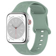 For Apple Watch 42mm / 41mm / 40mm / 38mm Kalebol 8-shaped Buckle Butterfly Embossed Silicone Watch Band(Olive Green) - free shipping - PMc TechLife - Order now!