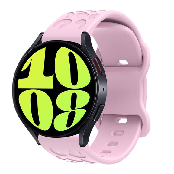 20mm Kalebol Leopard Print Butterfly Buckle Silicone Watch Band(Purple)