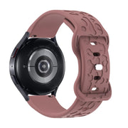 20mm Kalebol Leopard Print Butterfly Buckle Silicone Watch Band(Purple Haze)