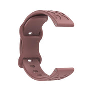 20mm Kalebol Leopard Print Butterfly Buckle Silicone Watch Band(Purple Haze)