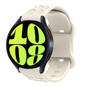 22mm Kalebol Leopard Print Butterfly Buckle Silicone Watch Band(Starlight)
