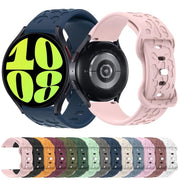 22mm Kalebol Leopard Print Butterfly Buckle Silicone Watch Band(Space Grey)