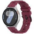 20mm Kalebol Solid Color Black Buckle Round Tail Silicone Watch Band(Wine Red) - free shipping - PMc TechLife - Order now!