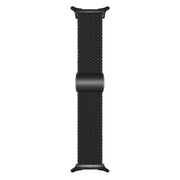 For Samsung Galaxy Watch Ultra 47mm Kalebol Braided Loop Magnetic Black Buckle Watch Band(Black)