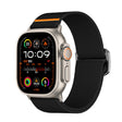 For Apple Watch 46mm / 49mm / 45mm / 44mm Kalebol Bull Bead Buckle Elastic Nylon Watch Band(Black) - free shipping - PMc TechLife - Order now!