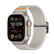 For Apple Watch 46mm / 49mm / 45mm / 44mm Kalebol Bull Bead Buckle Elastic Nylon Watch Band(Starlight) - free shipping - PMc TechLife - Order now!