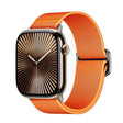 For Apple Watch 42mm / 41mm / 40mm / 38mm Kalebol Bull Bead Buckle Elastic Nylon Watch Band(Orange) - free shipping - PMc TechLife - Order now!