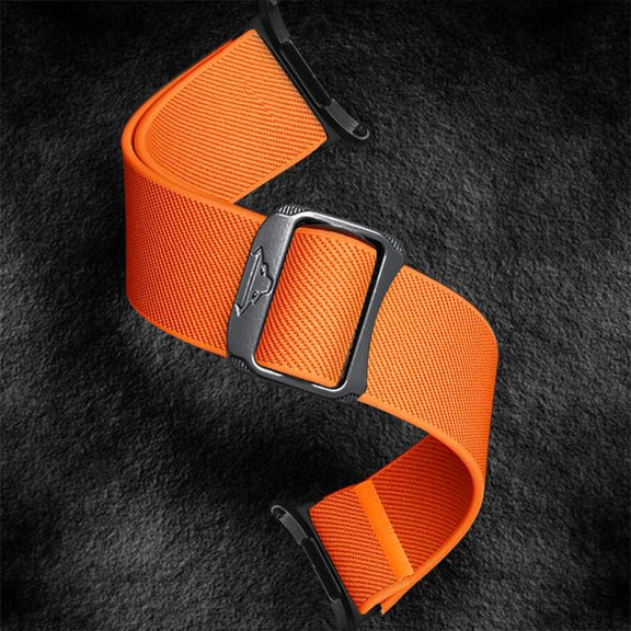 For Samsung Galaxy Watch Ultra 47mm Kalebol Elastic Nylon Watch Band(Orange)