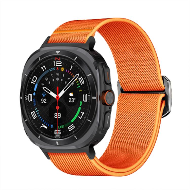 For Samsung Galaxy Watch Ultra 47mm Kalebol Elastic Nylon Watch Band(Orange) - free shipping - PMc TechLife - Order now!