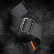 For Samsung Galaxy Watch Ultra 47mm Kalebol Elastic Nylon Watch Band(Dark Grey)