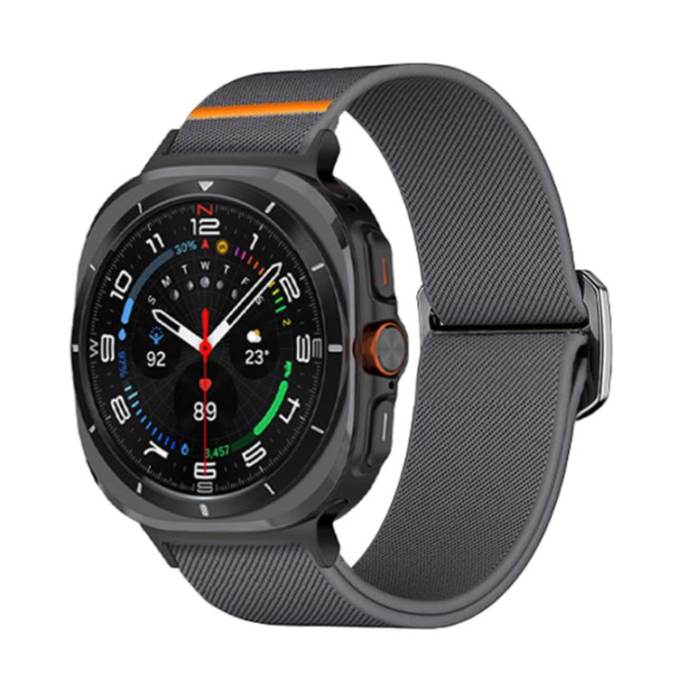 For Samsung Galaxy Watch Ultra 47mm Kalebol Elastic Nylon Watch Band(Dark Grey) - Watch Bands by Kalebol | Online Shopping South Africa | PMc TechLife | Buy Now Pay Later Mobicred