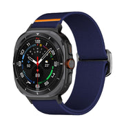 For Samsung Galaxy Watch Ultra 47mm Kalebol Elastic Nylon Watch Band(Midnight Blue)