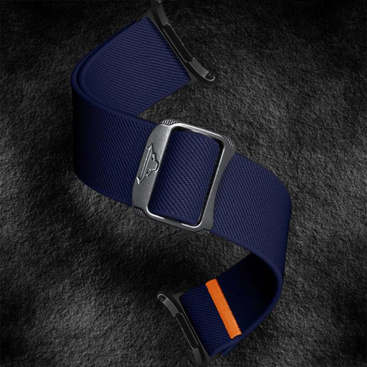 For Samsung Galaxy Watch Ultra 47mm Kalebol Elastic Nylon Watch Band(Midnight Blue)