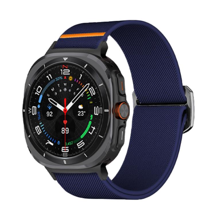 For Samsung Galaxy Watch Ultra 47mm Kalebol Elastic Nylon Watch Band(Midnight Blue) - Watch Bands by Kalebol | Online Shopping South Africa | PMc TechLife | Buy Now Pay Later Mobicred