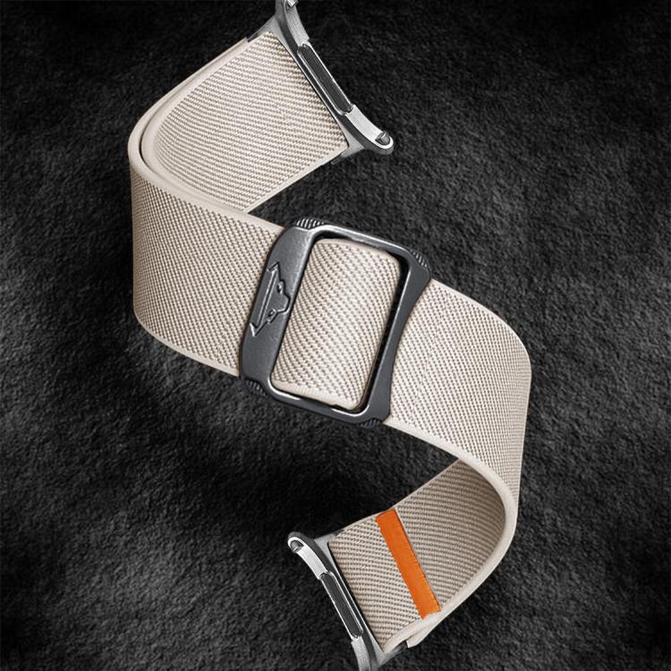 For Samsung Galaxy Watch Ultra 47mm Kalebol Elastic Nylon Watch Band(Starlight)