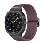 For Samsung Galaxy Watch Ultra 47mm Kalebol Elastic Nylon Watch Band(Smoky Purple)