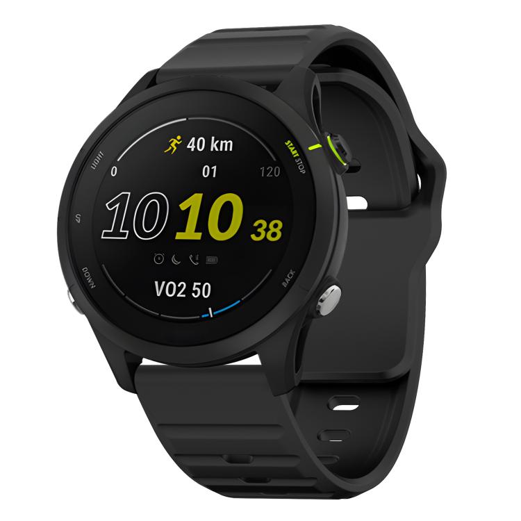 20mm Kalebol Wave Pattern Studded Buckle Silicone Watch Band(Black) - 20mm Bands by Kalebol | Online Shopping South Africa | PMc TechLife | Buy Now Pay Later Mobicred