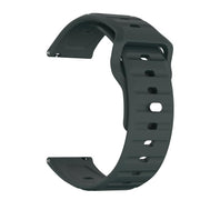 22mm Kalebol Wave Pattern Studded Buckle Silicone Watch Band(Dark Green)