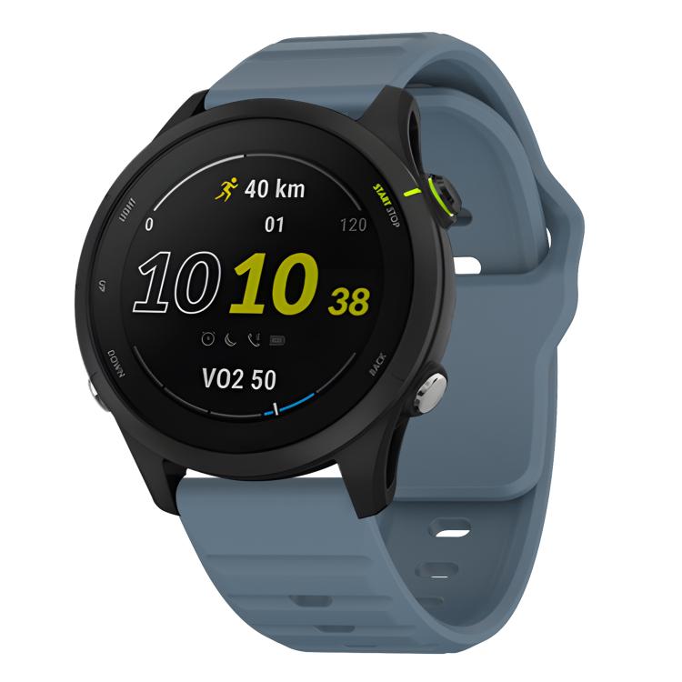 22mm Kalebol Wave Pattern Studded Buckle Silicone Watch Band(Navy Blue) - 22mm Bands by Kalebol | Online Shopping South Africa | PMc TechLife | Buy Now Pay Later Mobicred