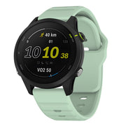 22mm Kalebol Wave Pattern Studded Buckle Silicone Watch Band(Teal)