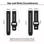 22mm Kalebol Wave Pattern Studded Buckle Silicone Watch Band(Teal)