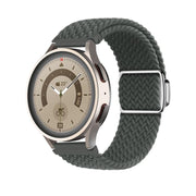 22mm Kalebol Nylon Braided Loop Magnetic Buckle Watch Band(Space Grey)