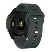 20mm Kalebol Dot Studded Buckle Silicone Watch Band(Dark Green)