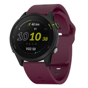 20mm Kalebol Dot Studded Buckle Silicone Watch Band(Wine Red)