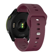 20mm Kalebol Dot Studded Buckle Silicone Watch Band(Wine Red)