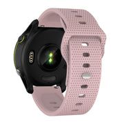 20mm Kalebol Dot Studded Buckle Silicone Watch Band(Rose Pink)