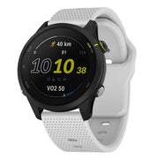 22mm Kalebol Dot Studded Buckle Silicone Watch Band(White)
