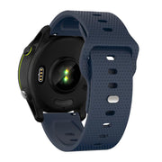 22mm Kalebol Dot Studded Buckle Silicone Watch Band(Dark Blue)