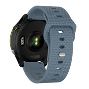22mm Kalebol Dot Studded Buckle Silicone Watch Band(Navy Blue)