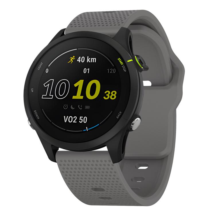 22mm Kalebol Dot Studded Buckle Silicone Watch Band(Grey) - 22mm Bands by Kalebol | Online Shopping South Africa | PMc TechLife | Buy Now Pay Later Mobicred