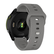 22mm Kalebol Dot Studded Buckle Silicone Watch Band(Grey)