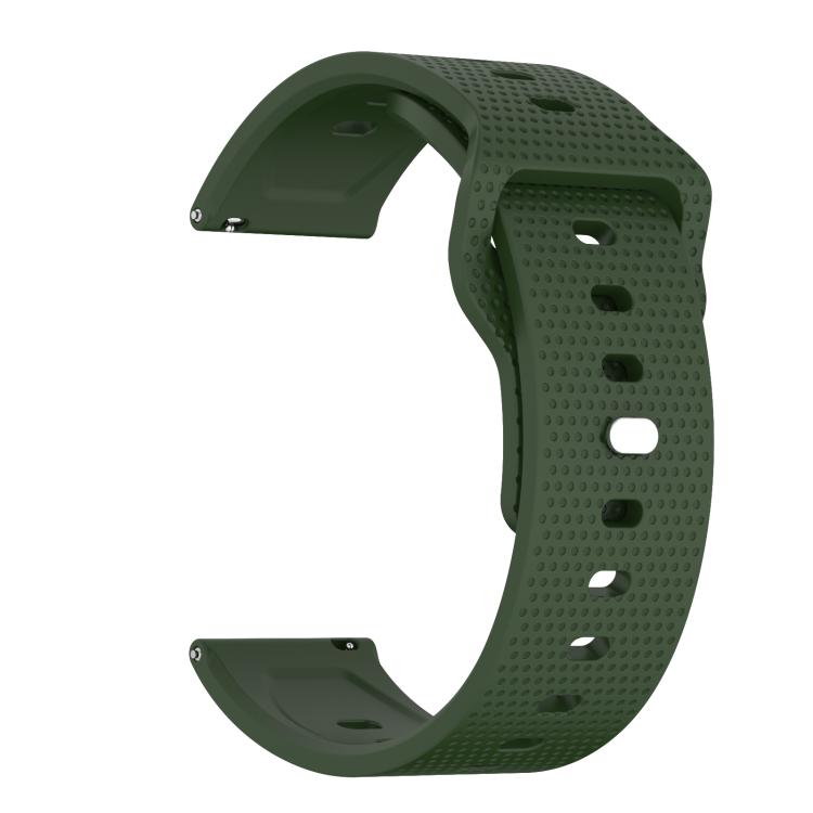 22mm Kalebol Dot Studded Buckle Silicone Watch Band(Army Green) - free shipping - PMc TechLife - Order now!