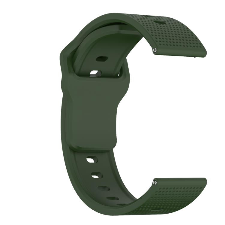 22mm Kalebol Dot Studded Buckle Silicone Watch Band(Army Green) - free shipping - PMc TechLife - Order now!