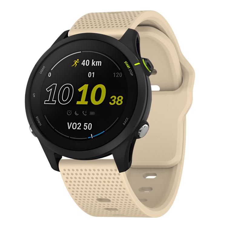 22mm Kalebol Dot Studded Buckle Silicone Watch Band(Cream Color) - 22mm Bands by Kalebol | Online Shopping South Africa | PMc TechLife | Buy Now Pay Later Mobicred