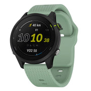 22mm Kalebol Dot Studded Buckle Silicone Watch Band(Teal)