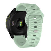 22mm Kalebol Dot Studded Buckle Silicone Watch Band(Teal)
