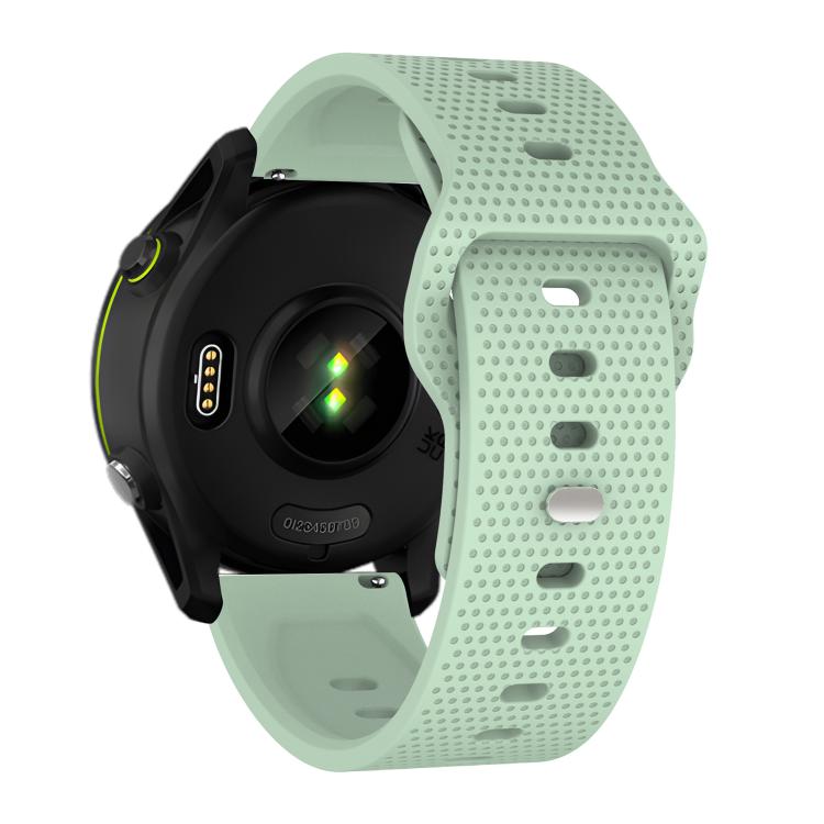 22mm Kalebol Dot Studded Buckle Silicone Watch Band(Teal)