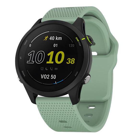 22mm Kalebol Dot Studded Buckle Silicone Watch Band(Teal)