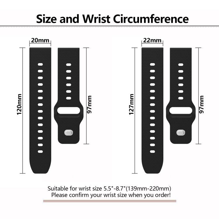 22mm Kalebol Dot Studded Buckle Silicone Watch Band(Wine Red) - free shipping - PMc TechLife - Order now!