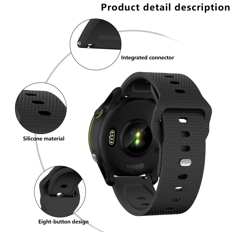 20mm Kalebol Dot Studded Buckle Silicone Watch Band(Yellow)