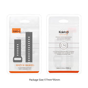 22mm Kalebol Dot Studded Buckle Silicone Watch Band(Teal)