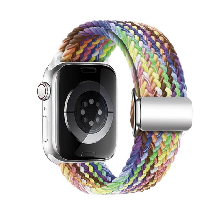 For Apple Watch 46mm / 49mm / 45mm / 44mm Kalebol Nylon Loop Magnetic Buckle Watch Band(Colorful) - free shipping - PMc TechLife - Order now!