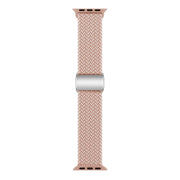 For Apple Watch 46mm / 49mm / 45mm / 44mm Kalebol Nylon Loop Magnetic Buckle Watch Band(Pink Sand)