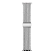 For Apple Watch 46mm / 49mm / 45mm / 44mm Kalebol Nylon Loop Magnetic Buckle Watch Band(Light Grey)