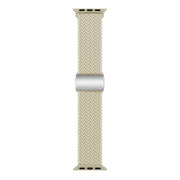 For Apple Watch 46mm / 49mm / 45mm / 44mm Kalebol Nylon Loop Magnetic Buckle Watch Band(Starlight)